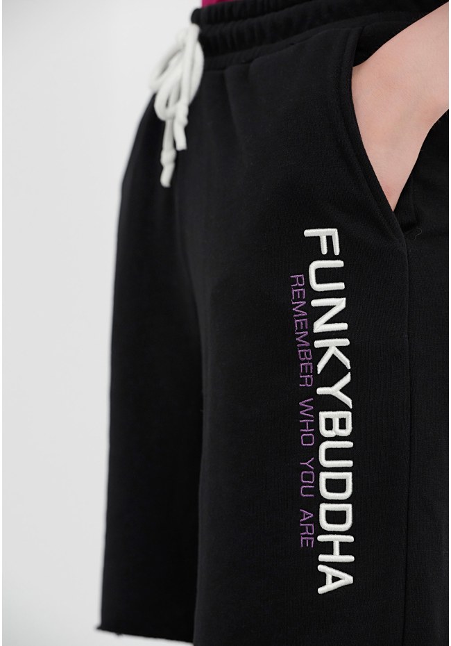 Αθλητική βερμούδα με Funky Buddha κέντημα