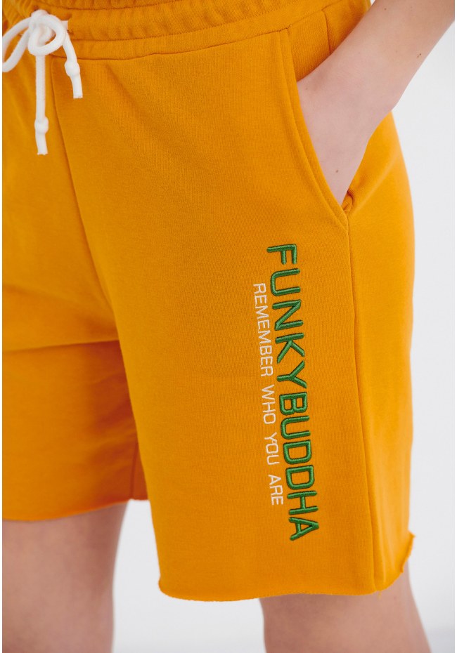Αθλητική βερμούδα με Funky Buddha κέντημα