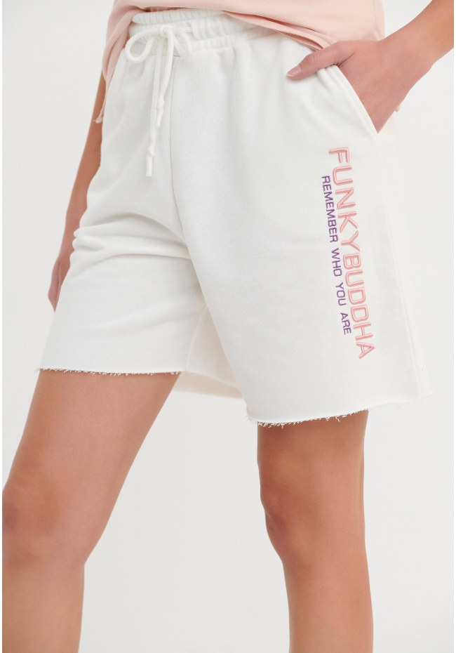 Αθλητική βερμούδα με Funky Buddha κέντημα