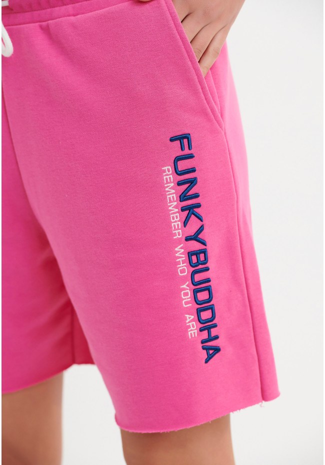 Αθλητική βερμούδα με Funky Buddha κέντημα