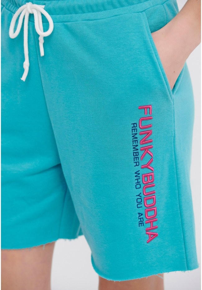 Αθλητική βερμούδα με Funky Buddha κέντημα