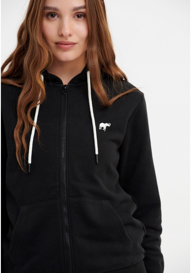 Ζακέτα φούτερ με κεντητό logo