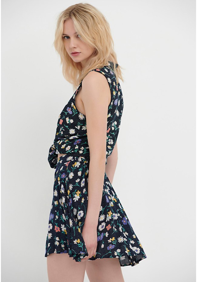 Εμπριμέ μίνι φούστα