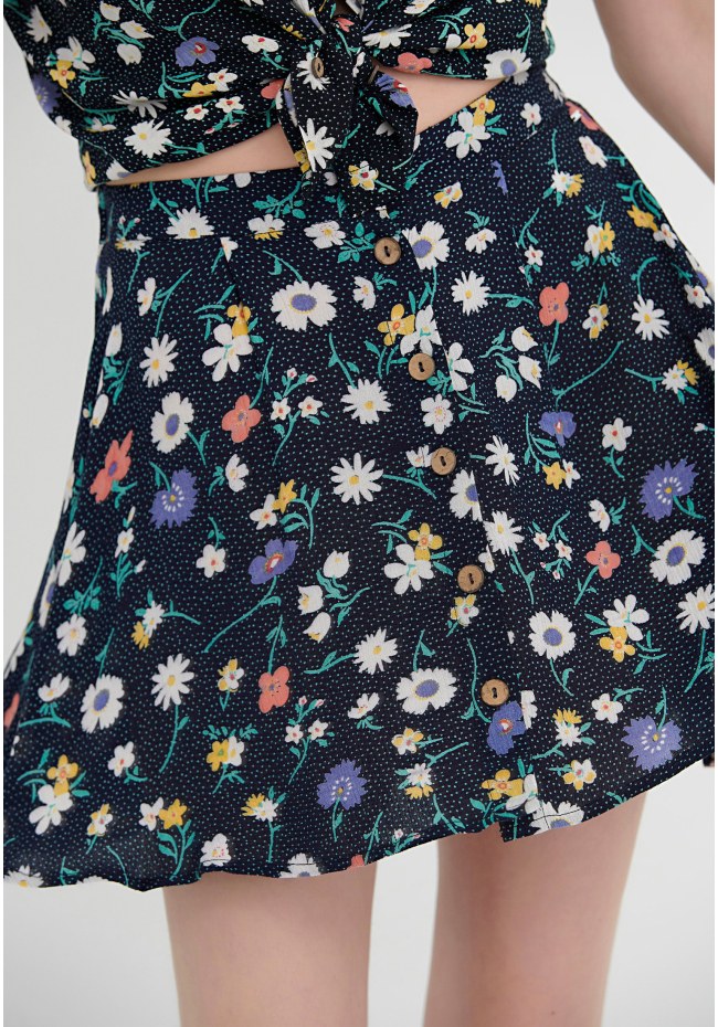 Εμπριμέ μίνι φούστα