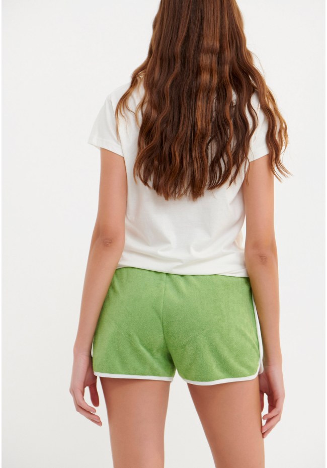 Jogger shorts in towel terry fabric