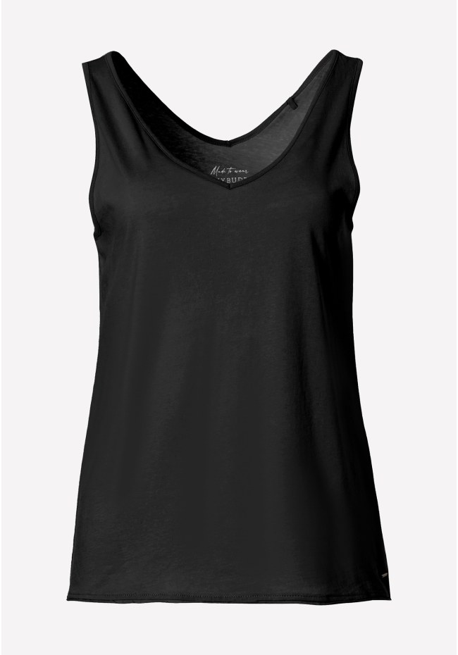 Sleeveless V-neck t-shirt