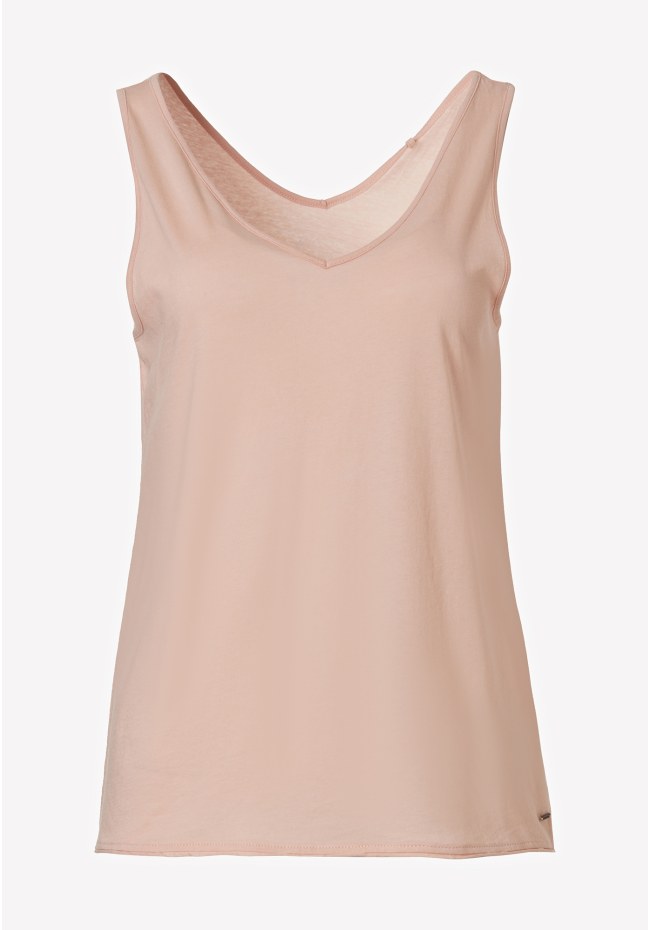 Sleeveless V-neck t-shirt
