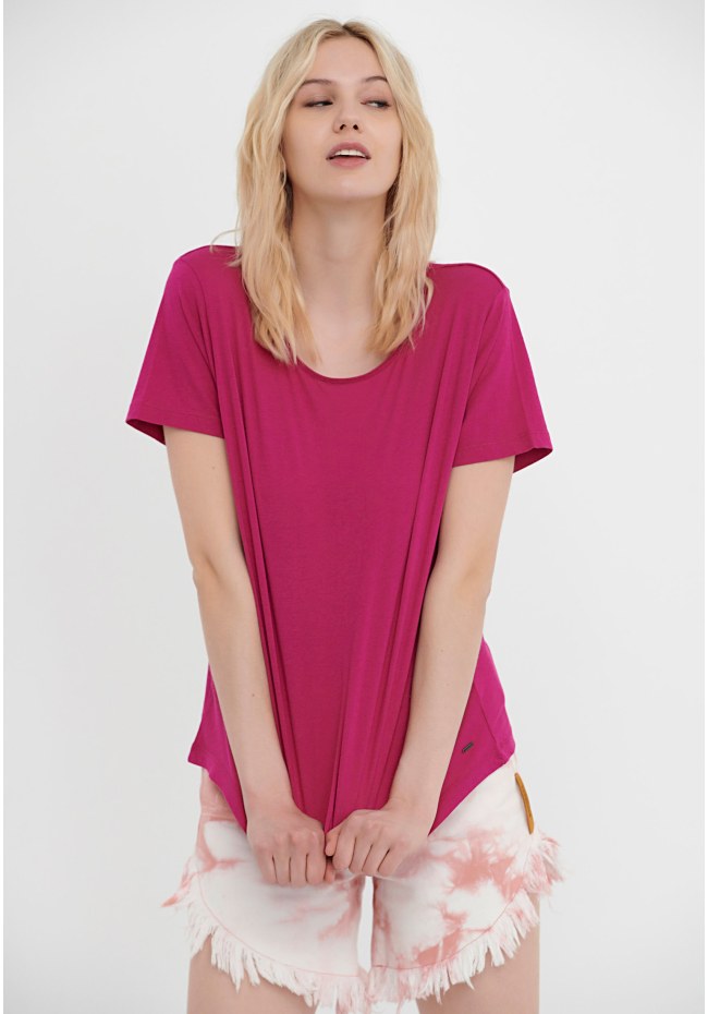 Μονόχρωμο regular fit t-shirt