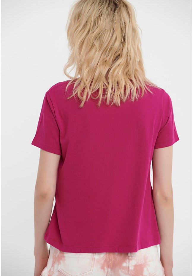 Μονόχρωμο regular fit t-shirt