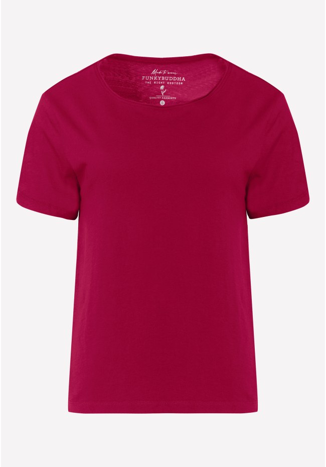 Μονόχρωμο regular fit t-shirt