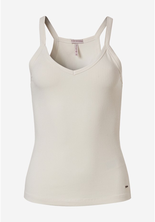 Sleeveless top with straps