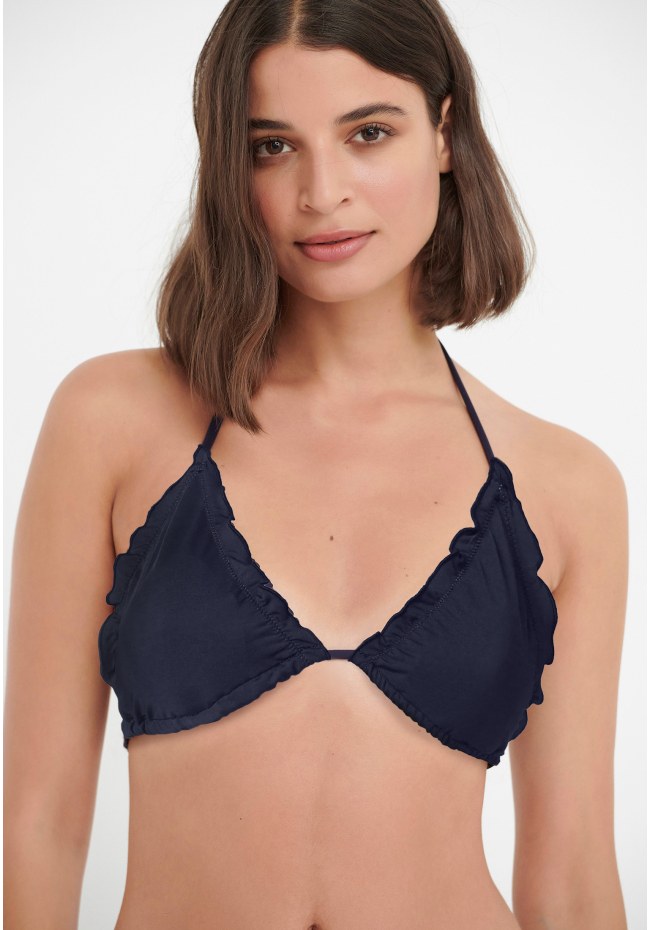 Μπικίνι τοπ με βολάν