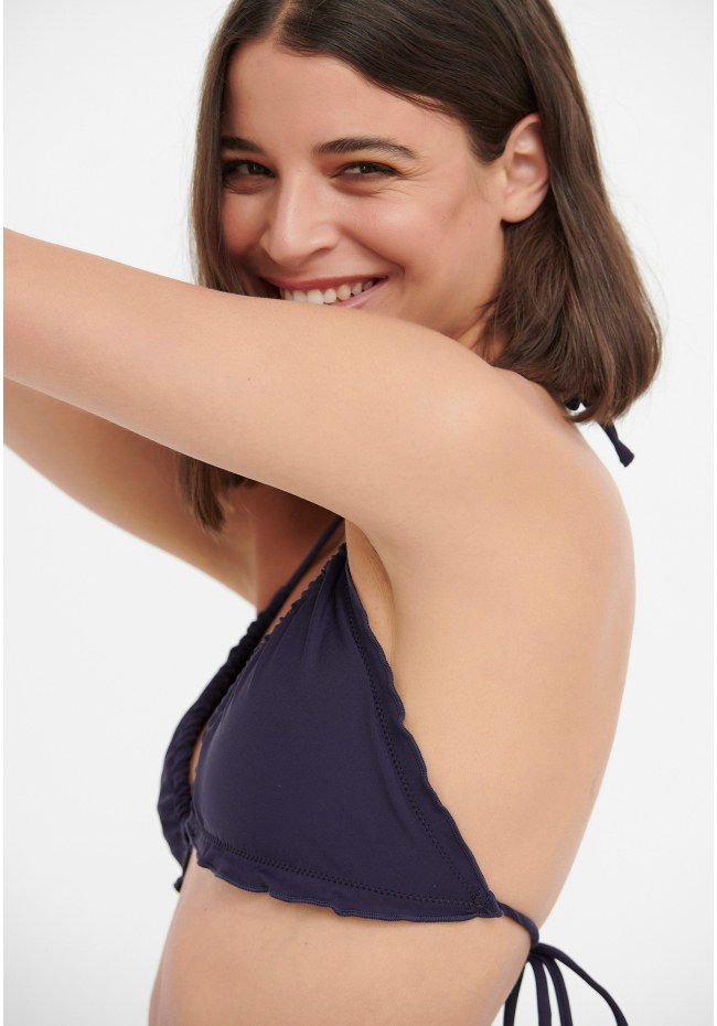 Μπικίνι τοπ με βολάν