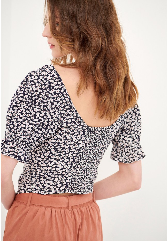 Γυναικείο τοπ με φλοράλ τύπωμα