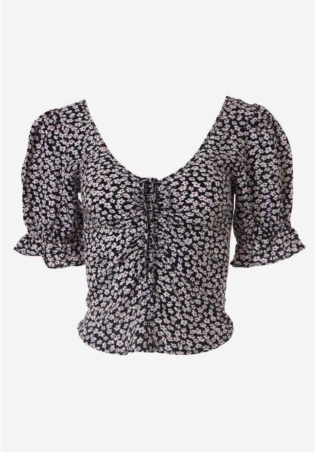 Γυναικείο τοπ με φλοράλ τύπωμα