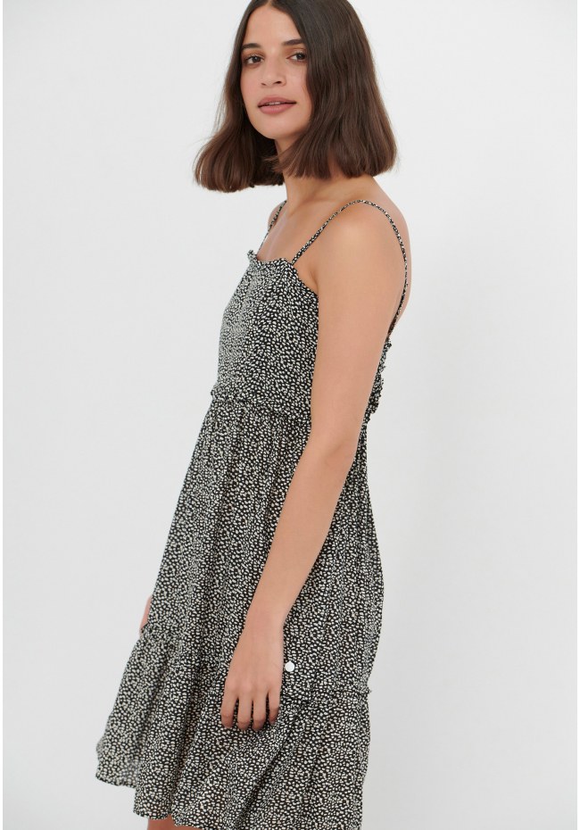 All over printed mini dress