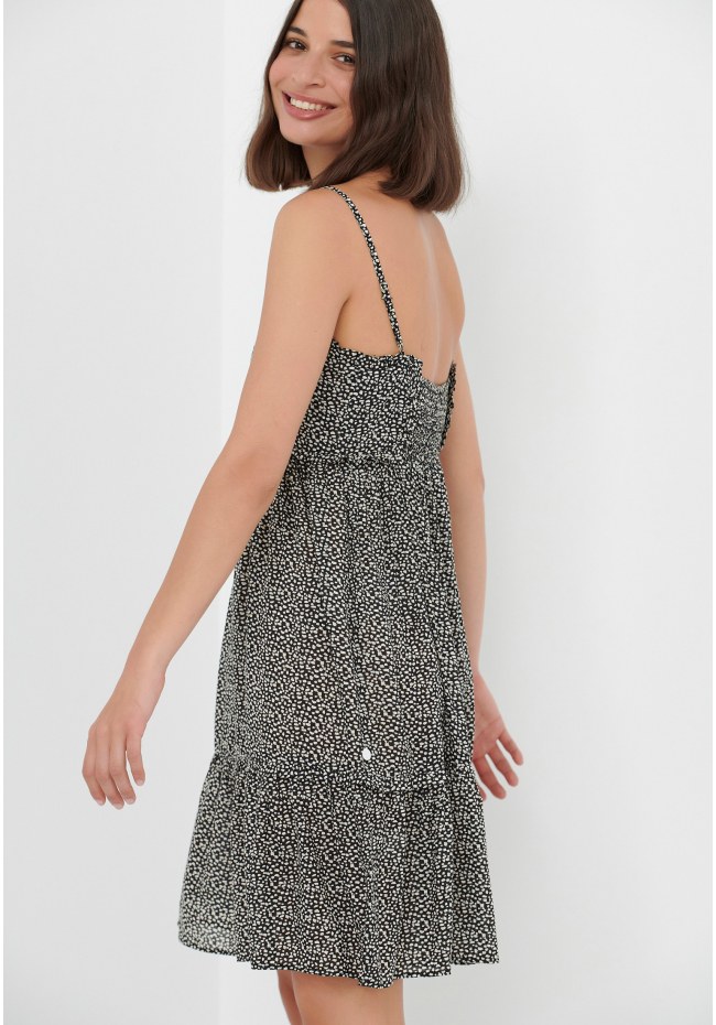 All over printed mini dress