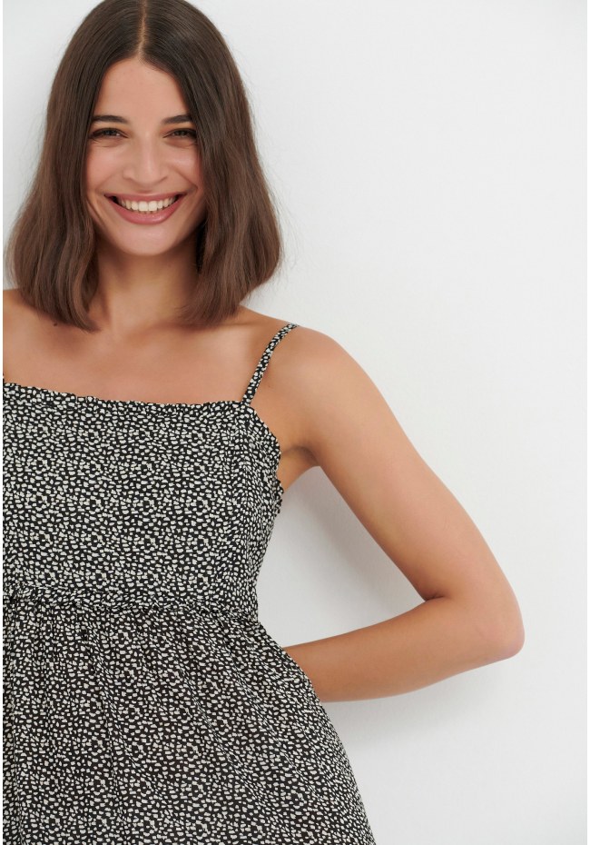 All over printed mini dress