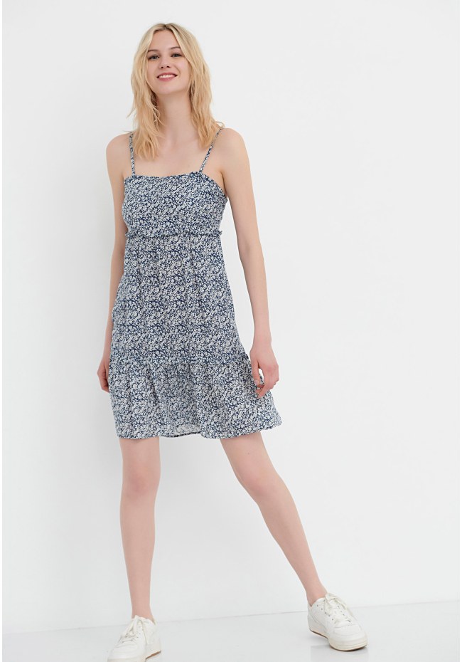 All over printed mini dress