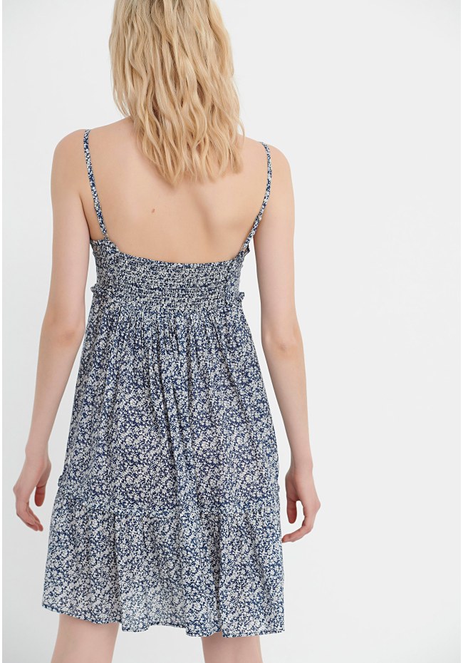 All over printed mini dress