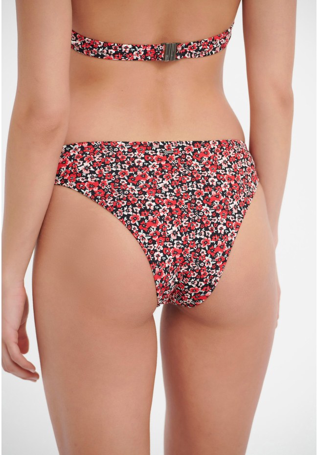 Floral printed bikini bottom