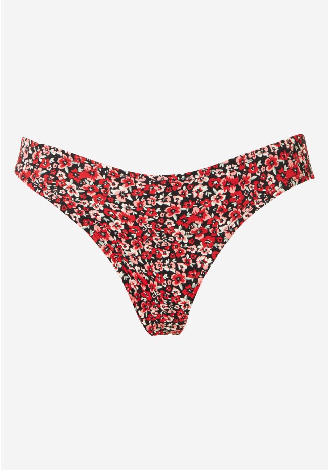 Floral printed bikini bottom