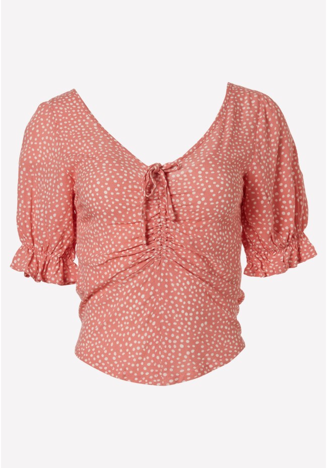 All over printed cropped top