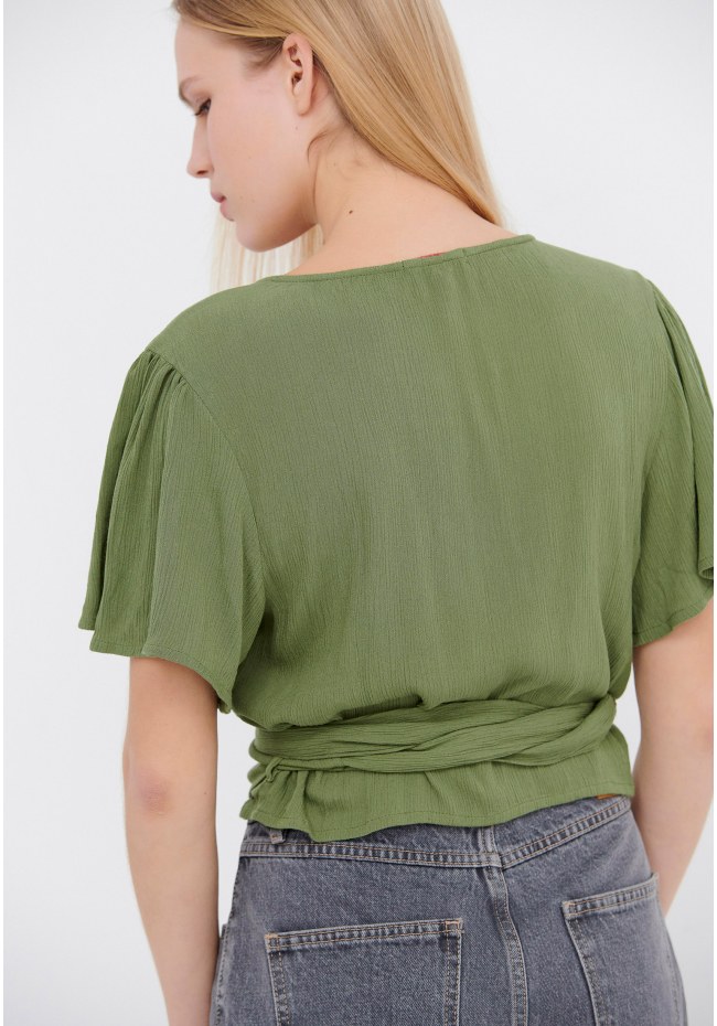 Viscose wrap top