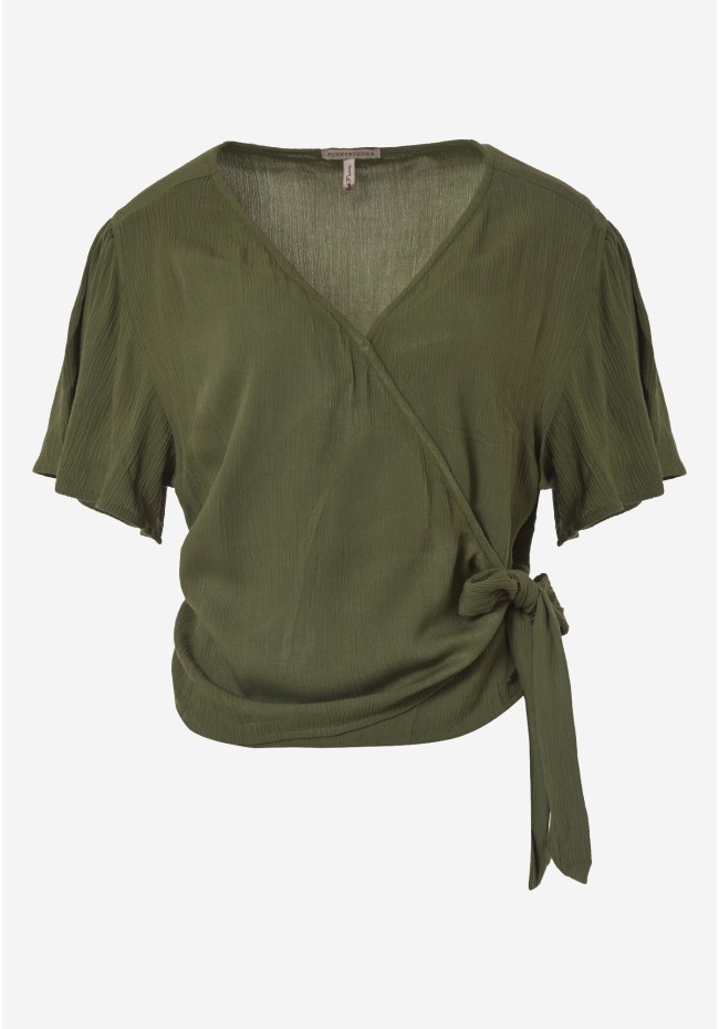 Viscose wrap top