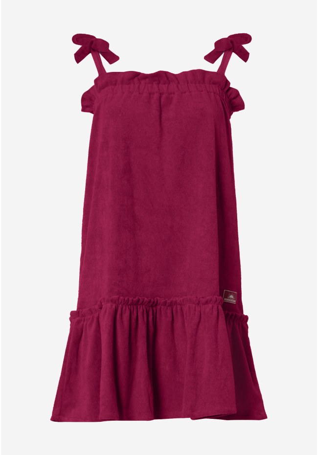 Mini dress in towel terry fabric