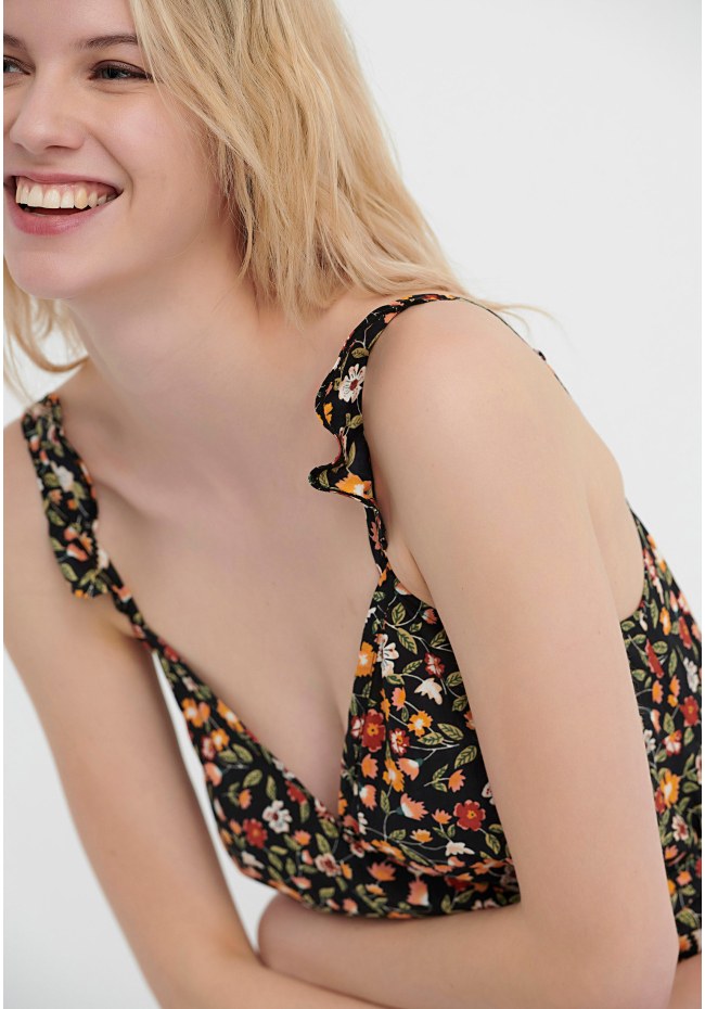 All over printed wrap dress