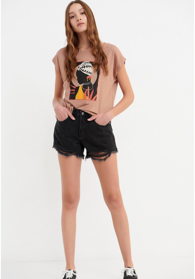 Women's denim shorts