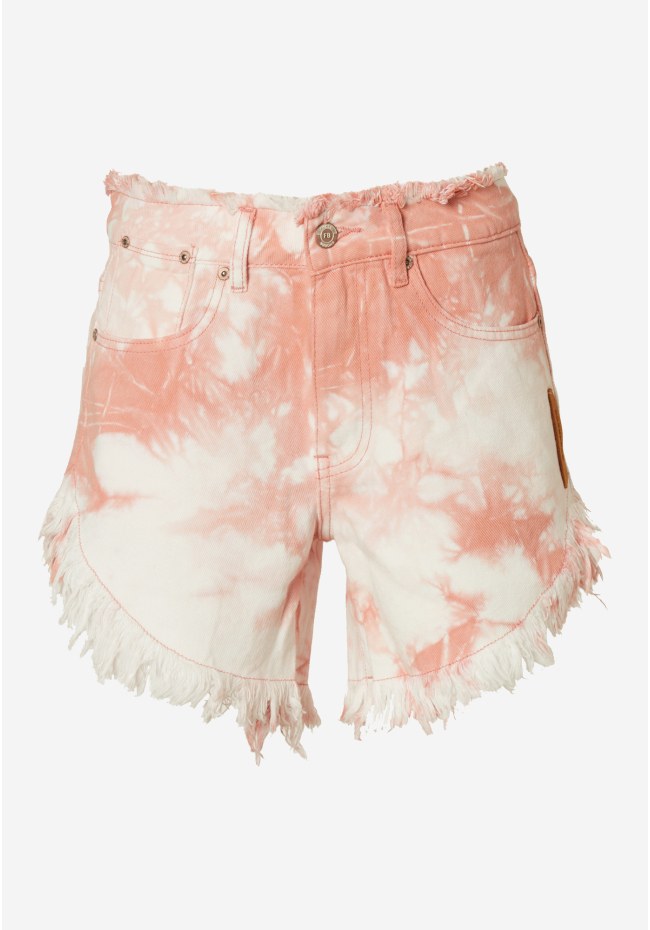Γυναικείο tie dye τζιν σορτς
