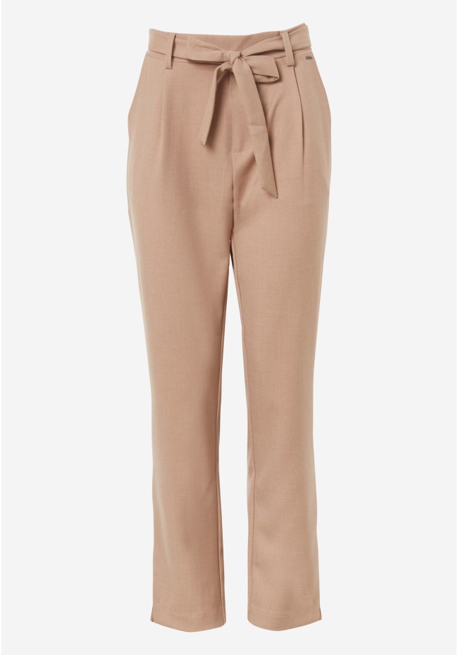 Casual trousers with elasticated waistband