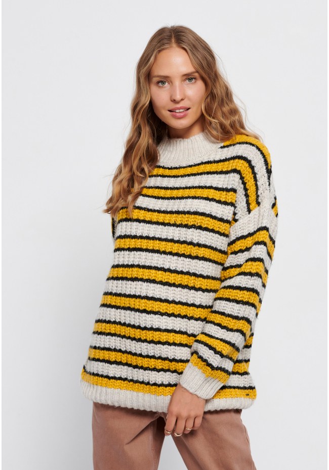 Loose fit striped sweater