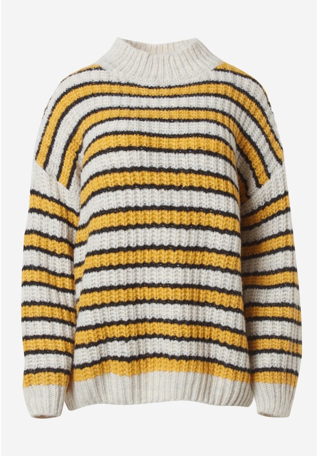 Loose fit striped sweater