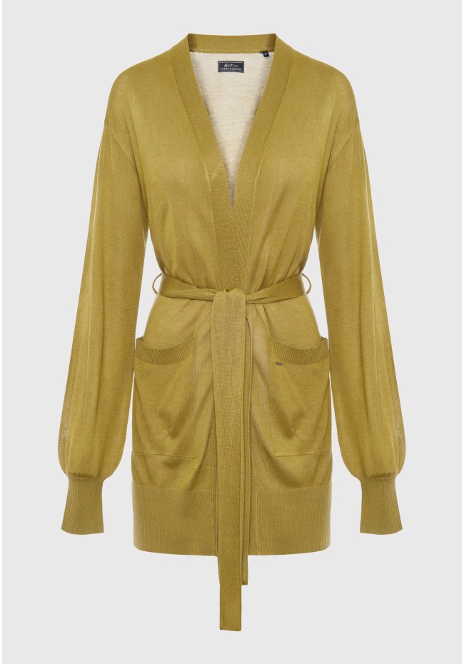 Loose fit μακριά ζακέτα σε λεπτή πλέξη