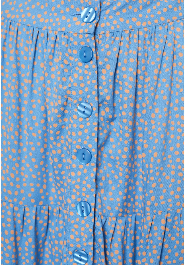 All over printed viscose skirt