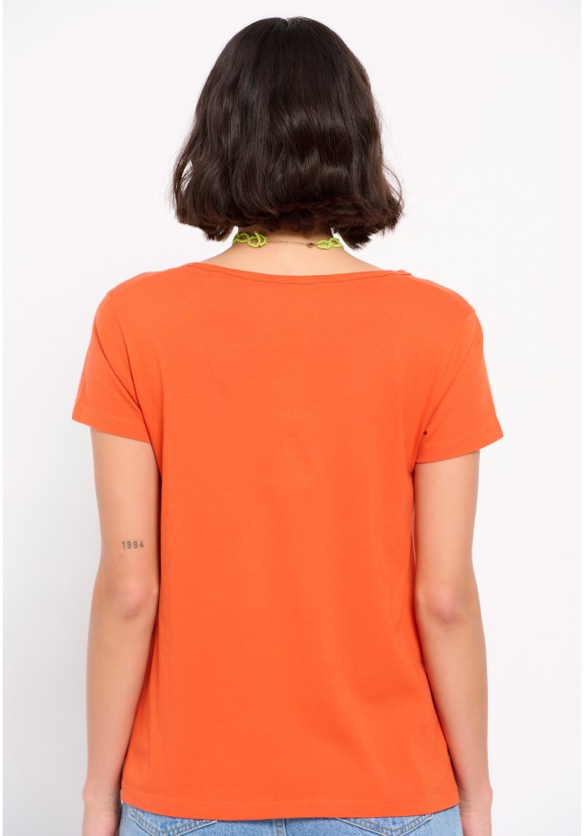 Organic cotton plain t-shirt