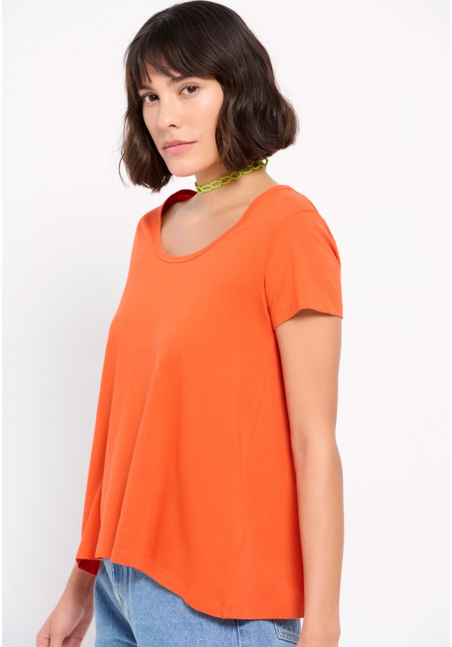 Organic cotton plain t-shirt