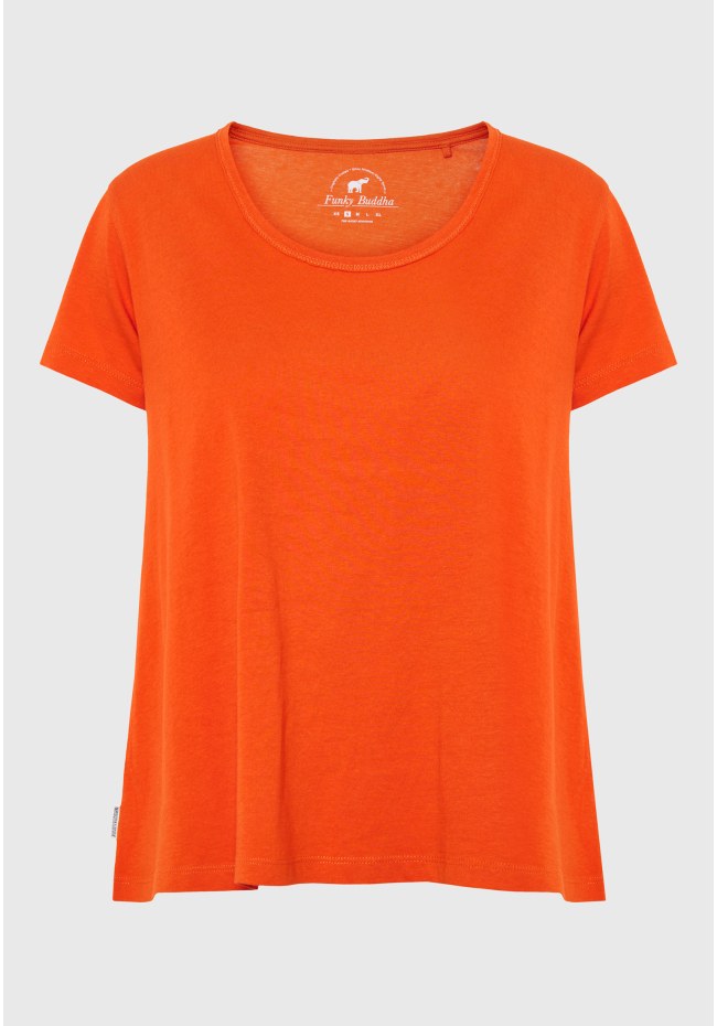 Organic cotton plain t-shirt
