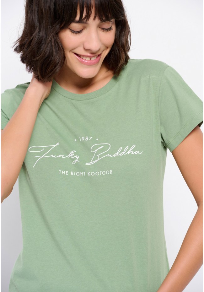 T-shirt από οργανικό βαμβάκι με τύπωμα