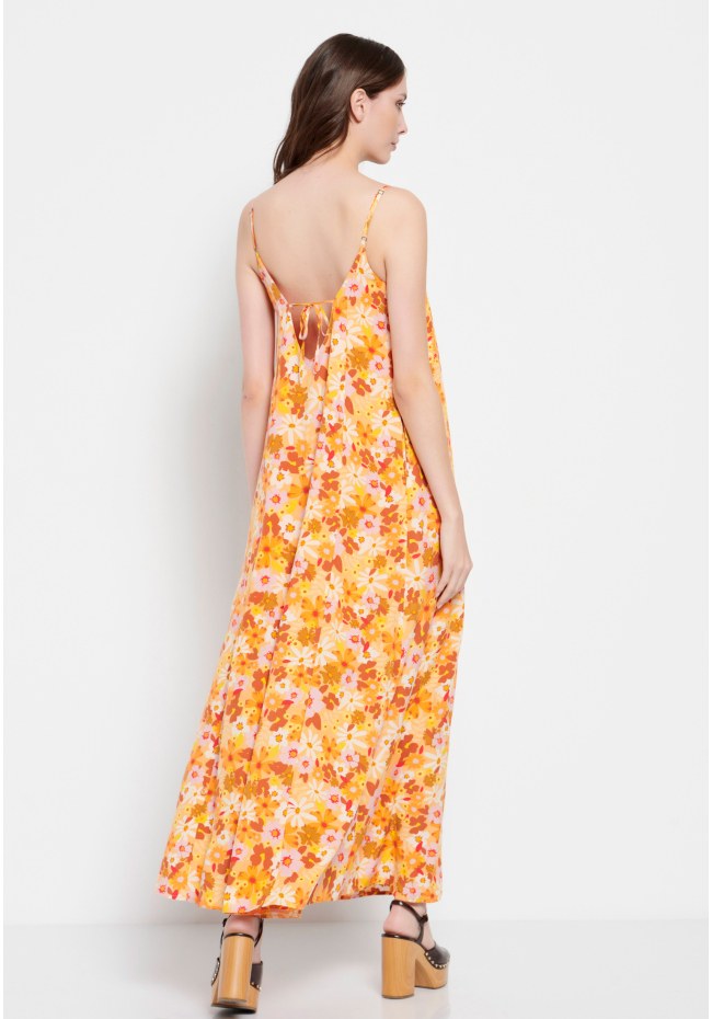 Oversized fit all over printed maxi dress