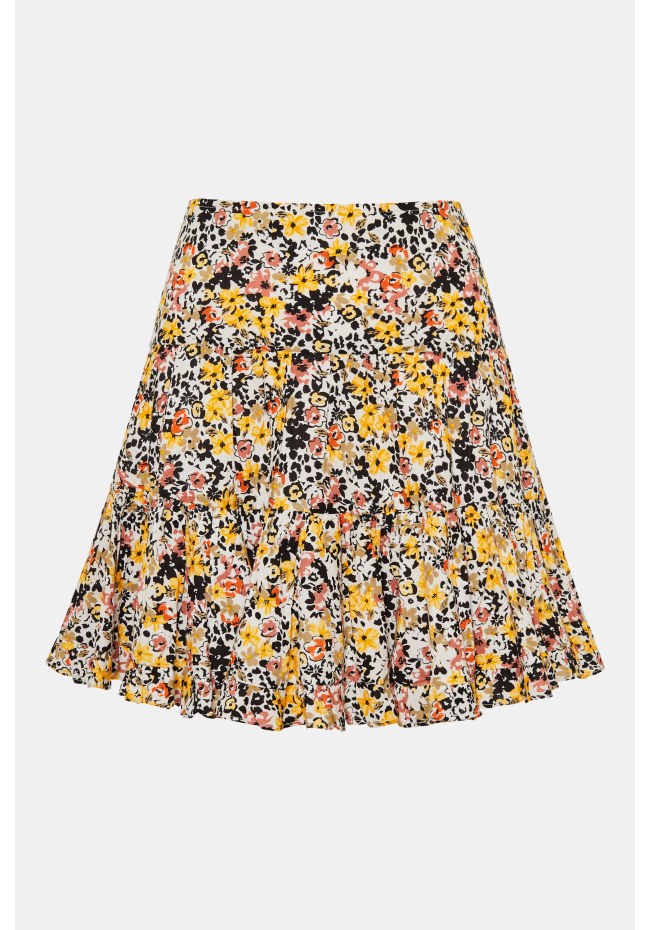 Φλοράλ μίνι φούστα