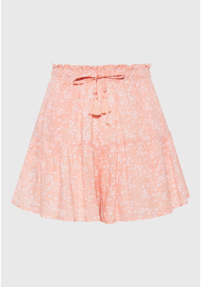 All over floral printed shorts