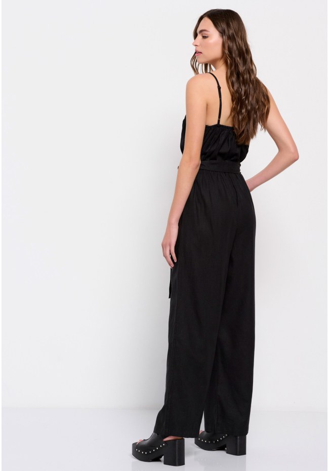 Linen blend jumpsuit