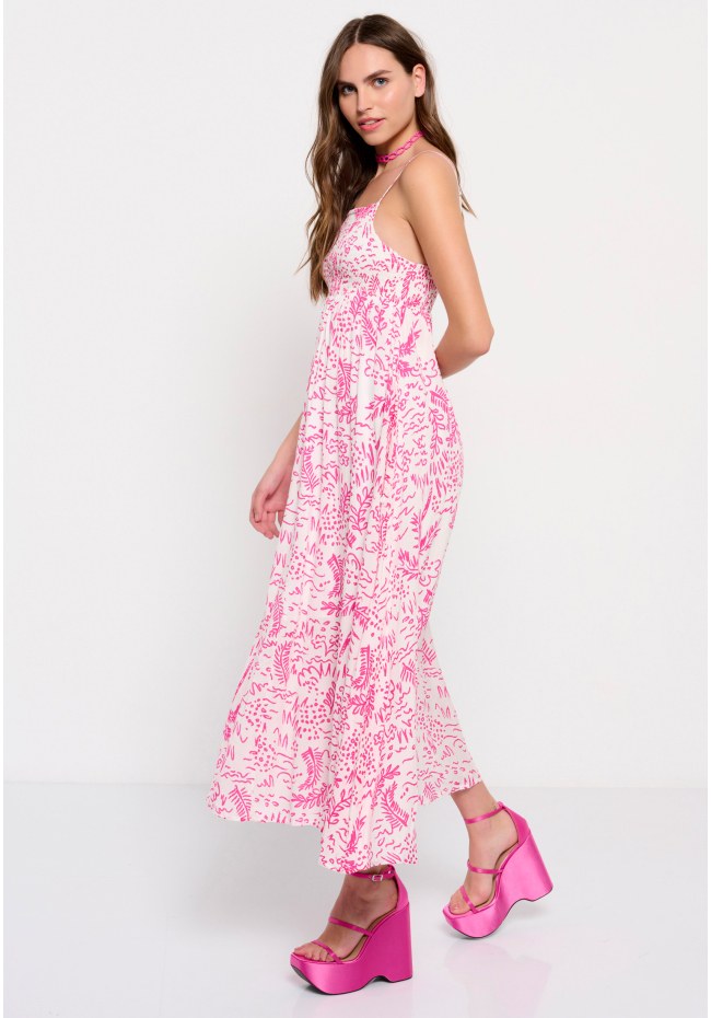 All over printed maxi dress