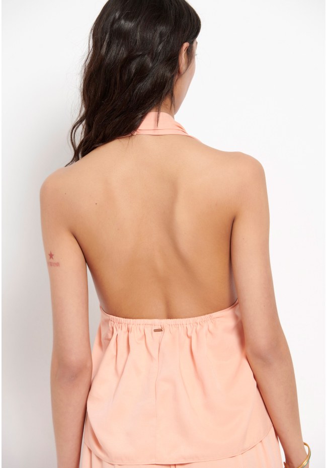 Halter neck top από βισκόζη
