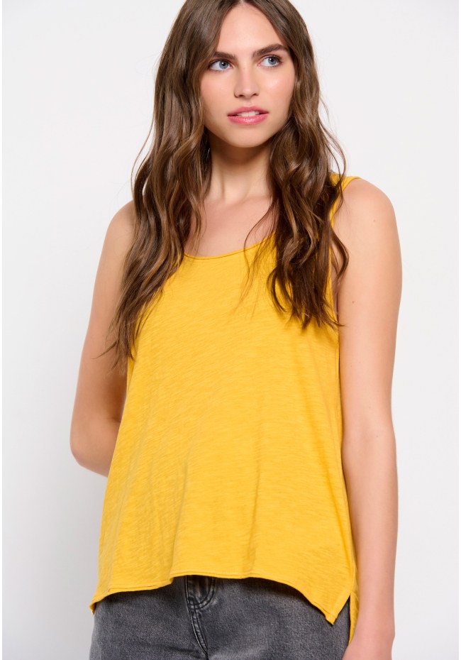 Plain cotton tank top