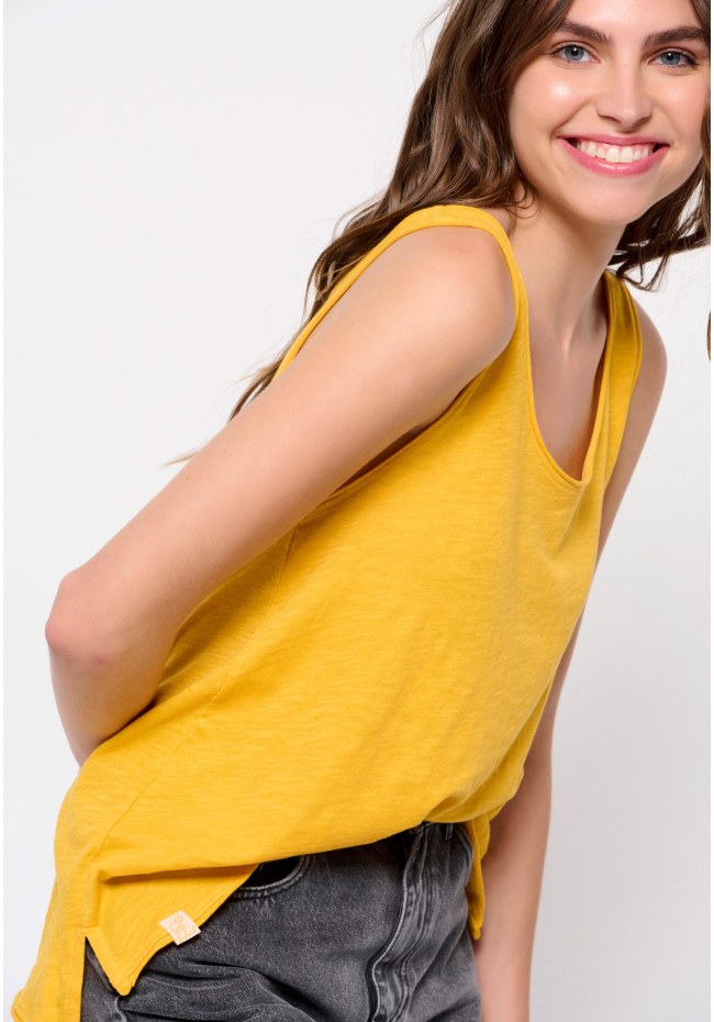 Plain cotton tank top